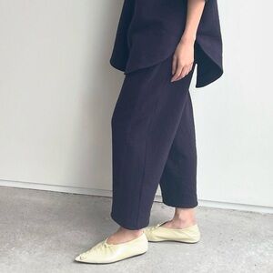 Hoi Bo High Waisted Stretch Jersey Pants in Maroon size Large